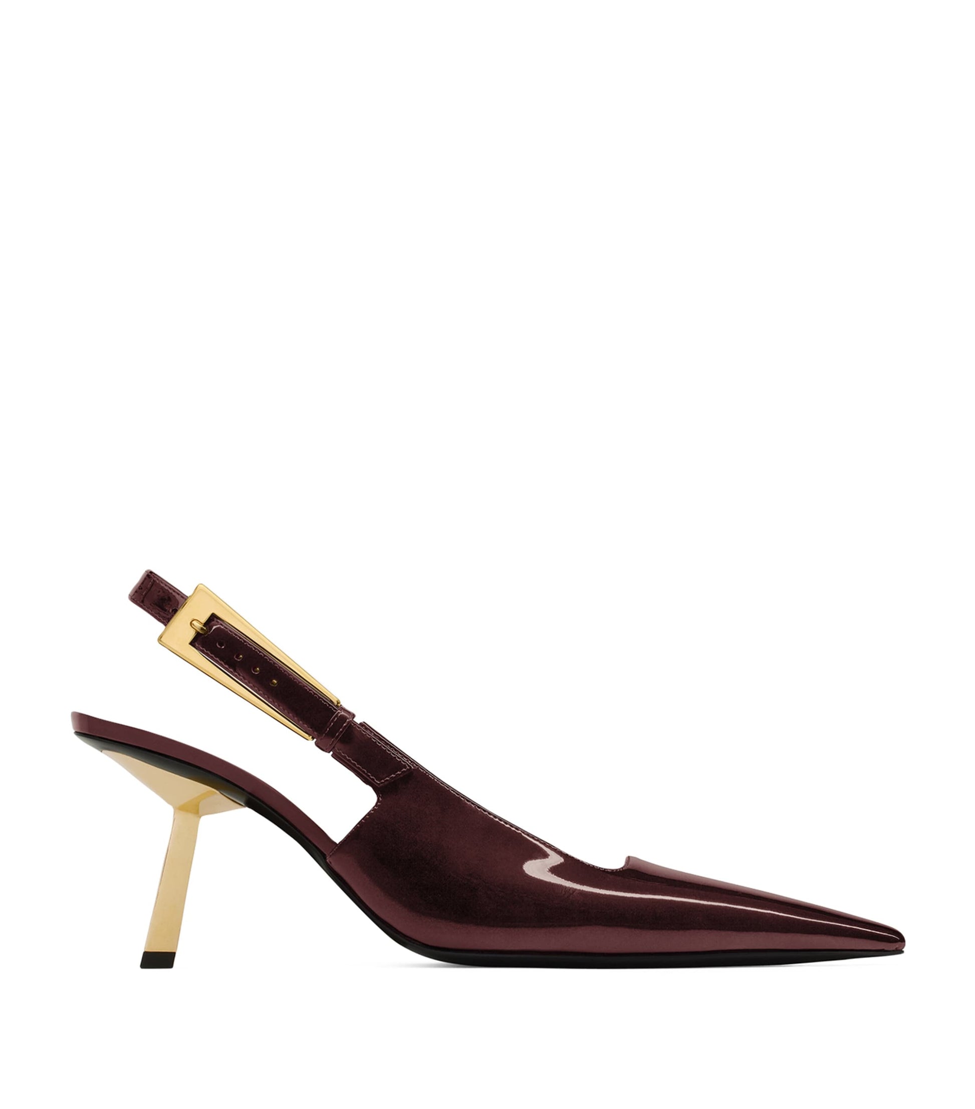 Saint Laurent Patent Leather Lee Slingback Pumps 75