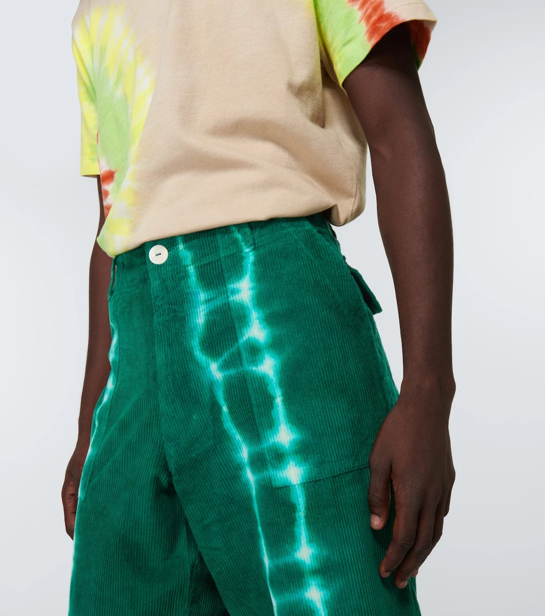The Elder Statesman - Tie-dye corduroy pants