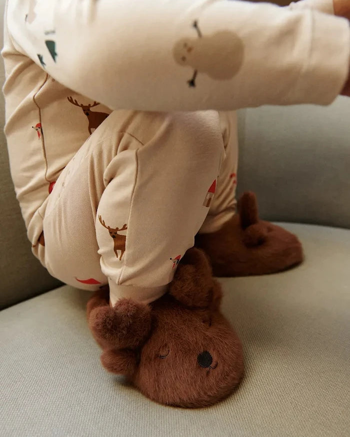 Детски пантофи Liewood Aviaja Reindeer Slippers