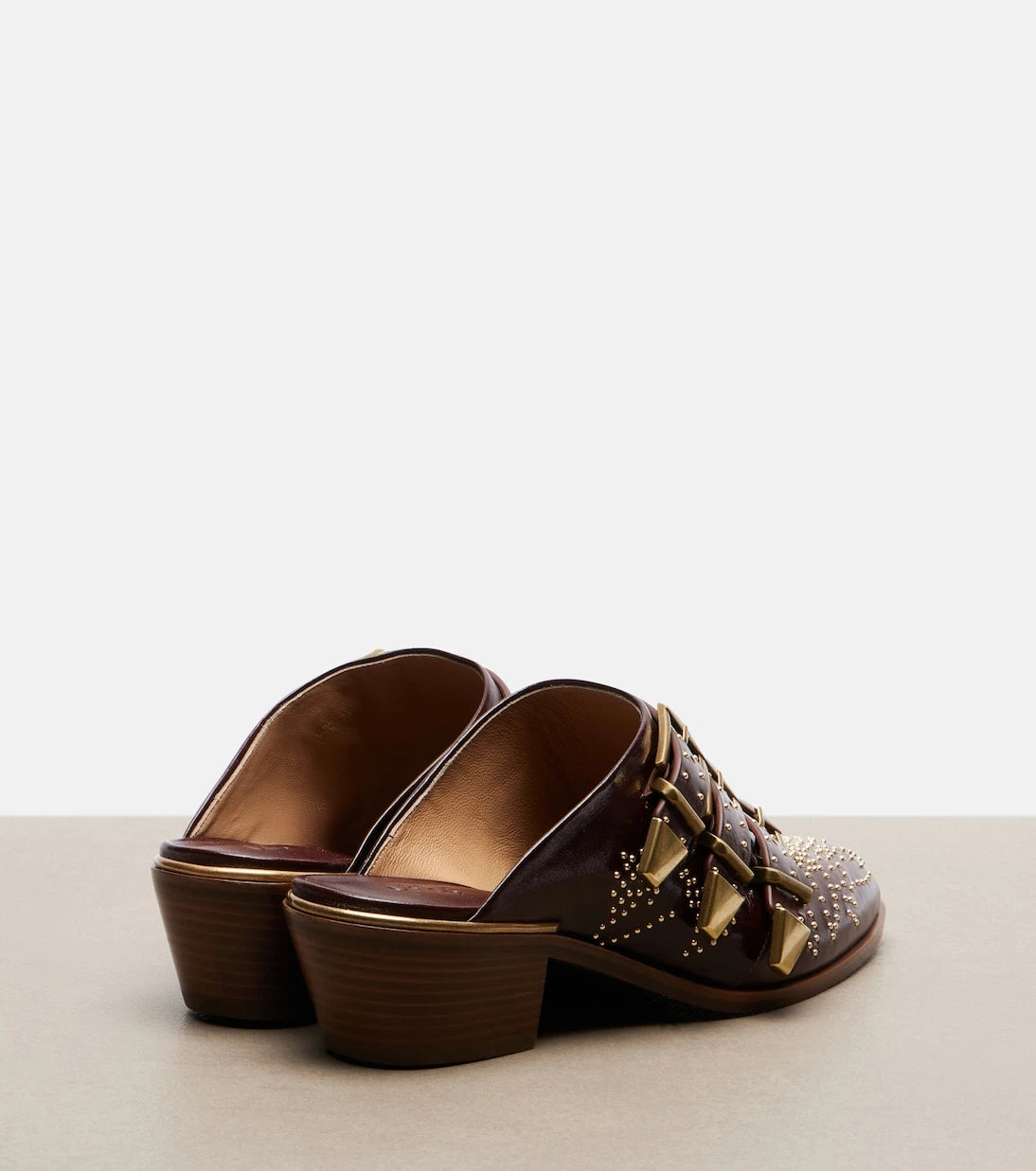 Chloé - Susan studded leather mules