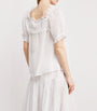 White Organic Cotton-Blend Frances Blouse