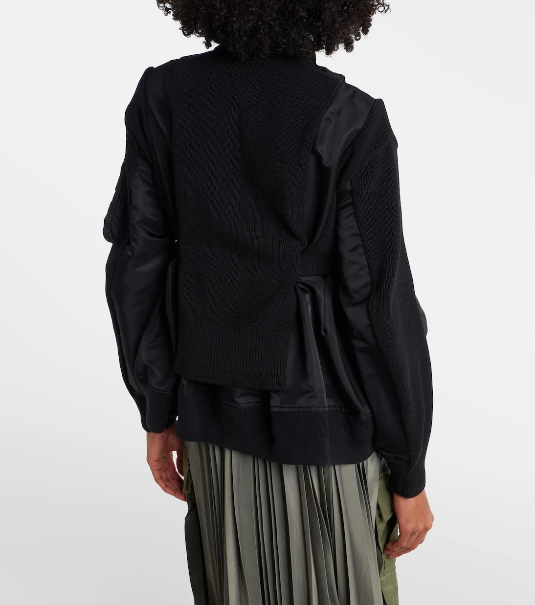 Sacai - Paneled blouson jacket