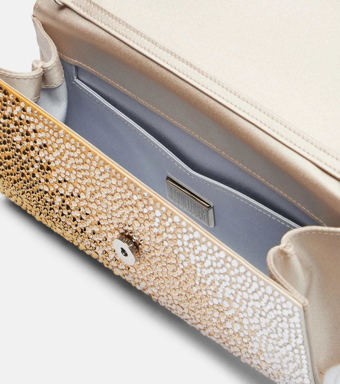 Judith Leiber Couture - حقيبة كلاتش Perry مرصعة بالكريستال بتدرج لوني