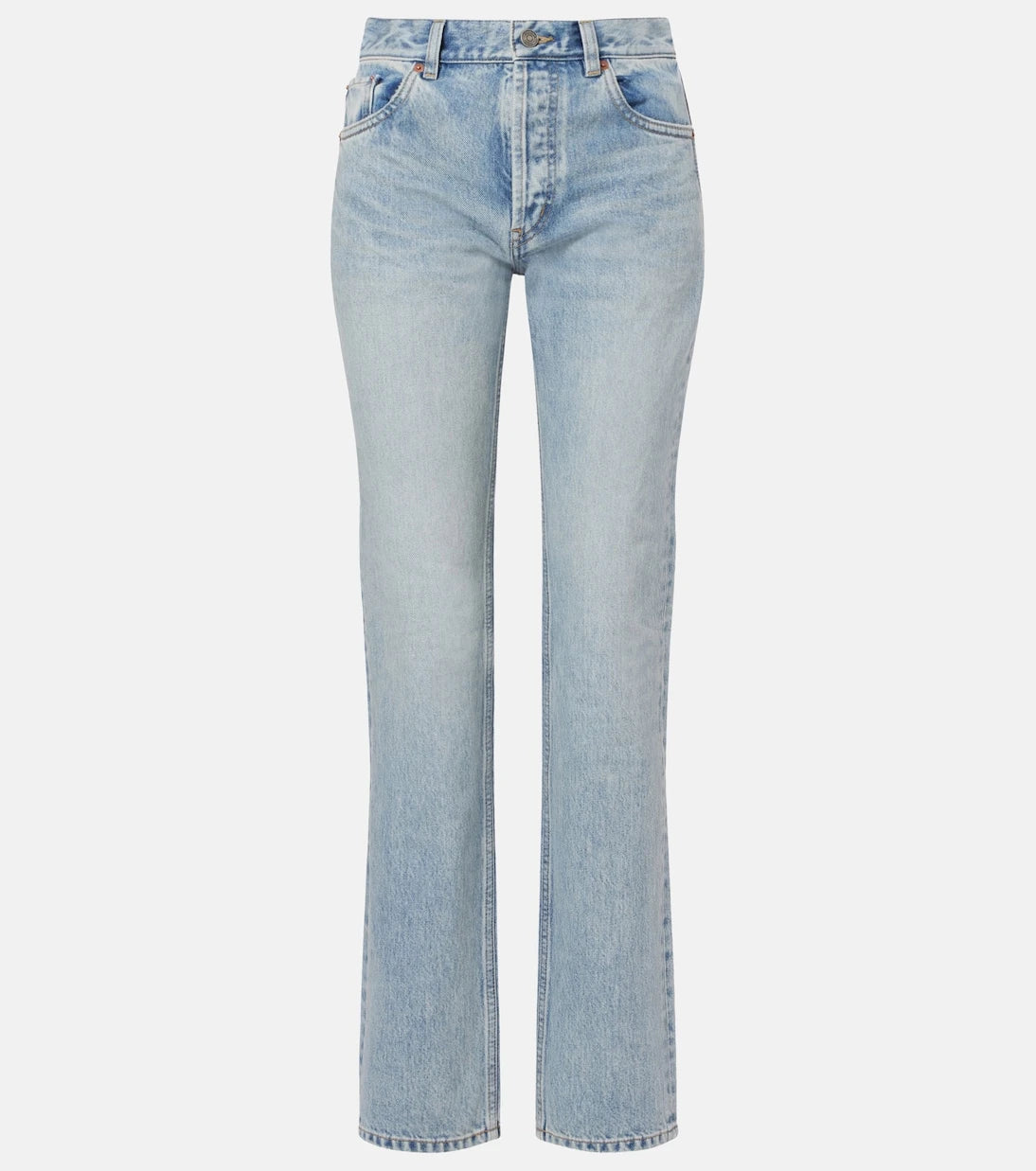 Saint Laurent - High-rise straight jeans