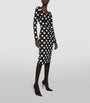 Dolce & Gabbana Multi Silk Polka-Dot Bodycon Dress
