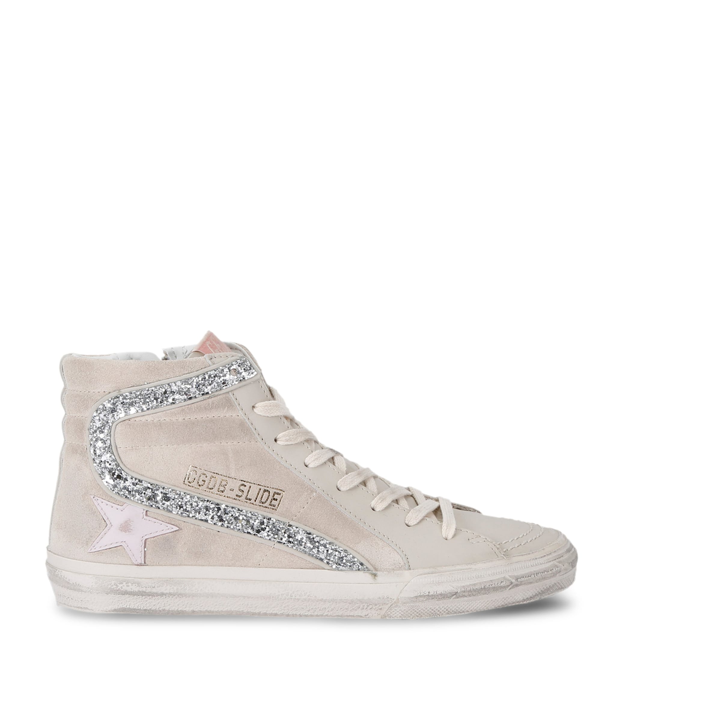 Golden Goose Multi Leather Slide High-Top Sneakers