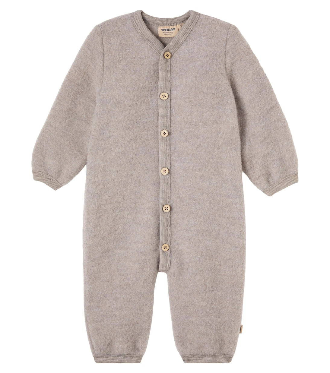 Wheat - Baby Levi wool fleece onesie