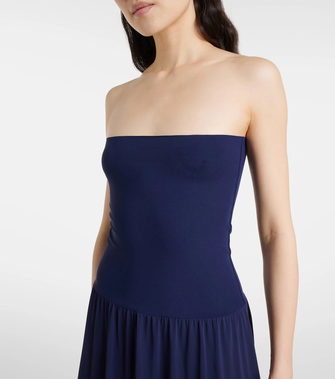 Eres - Oda jersey and crêpe jersey maxi dress