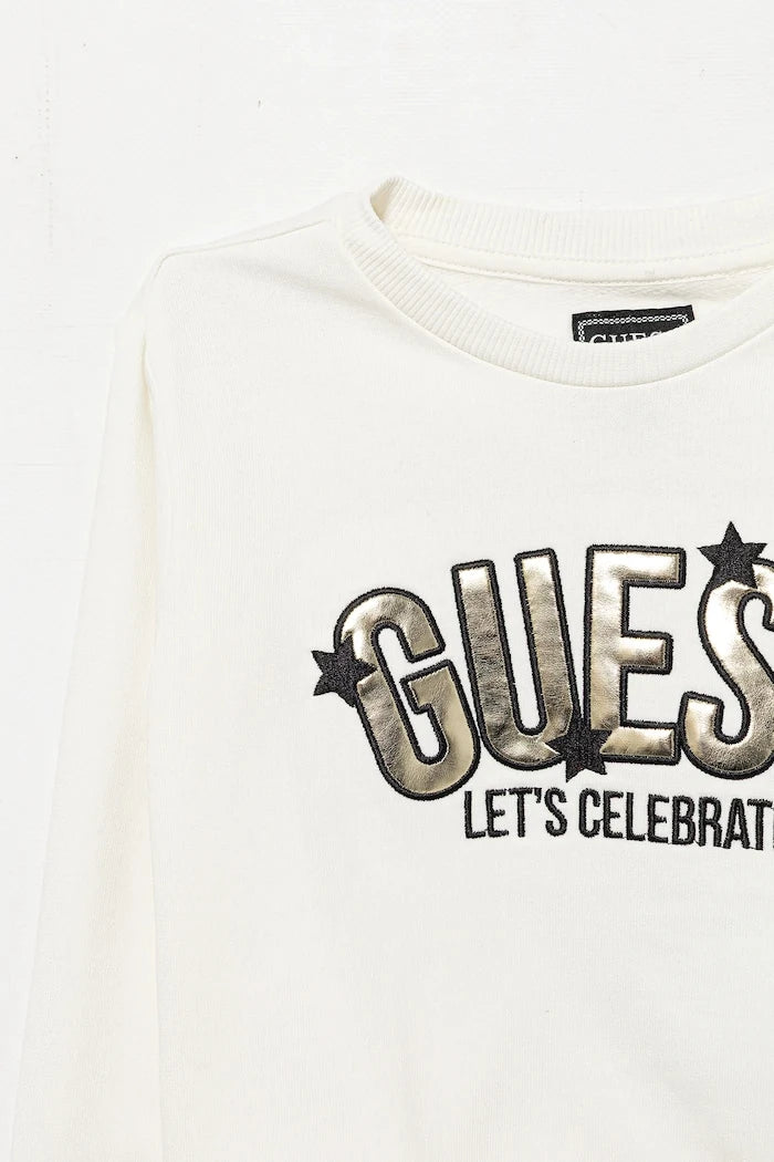 Çocuk Pamuklu Sweatshirt Guess