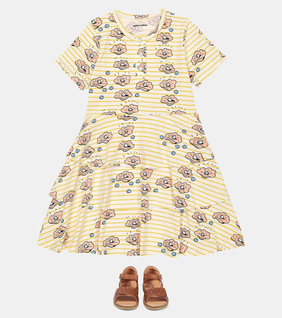 Mini Rodini - Seashell cotton dress