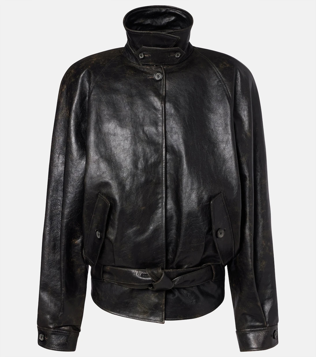 Magda Butrym - Belted leather jacket