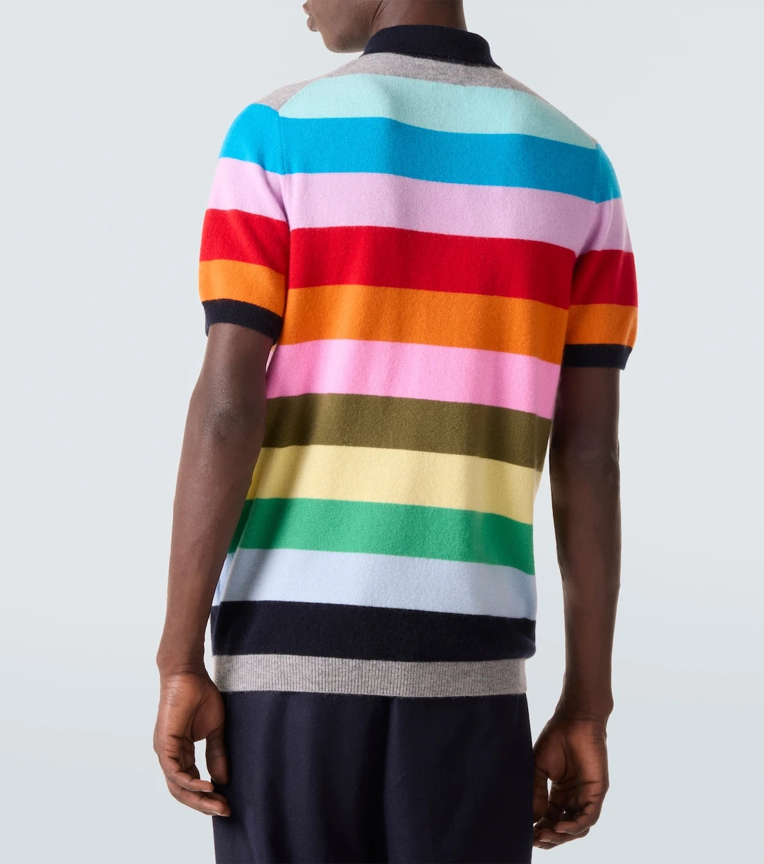 Allude - Çizgili kaşmir polo kazak