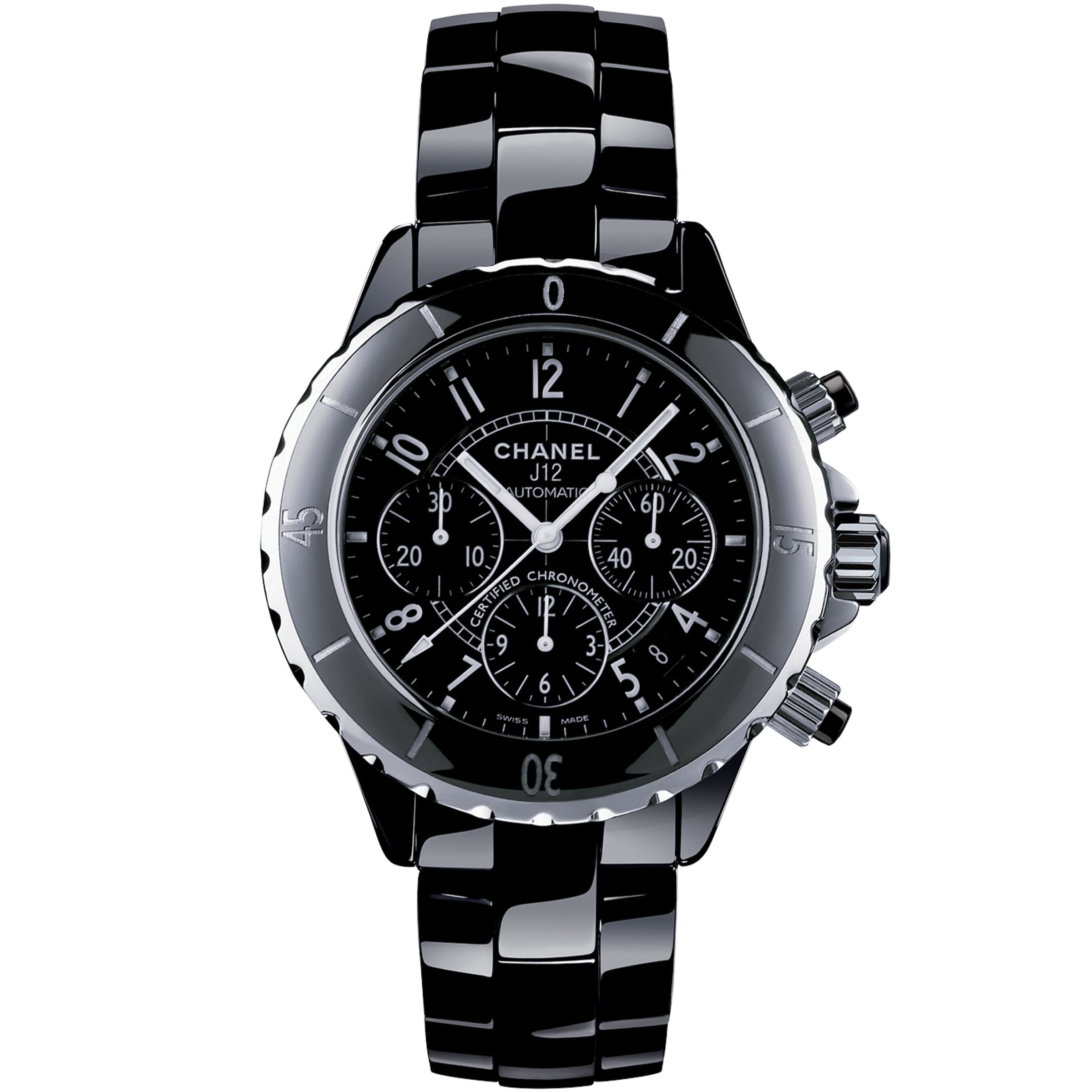 Ceramic and Steel J12 Chronograph Watch 41mm
