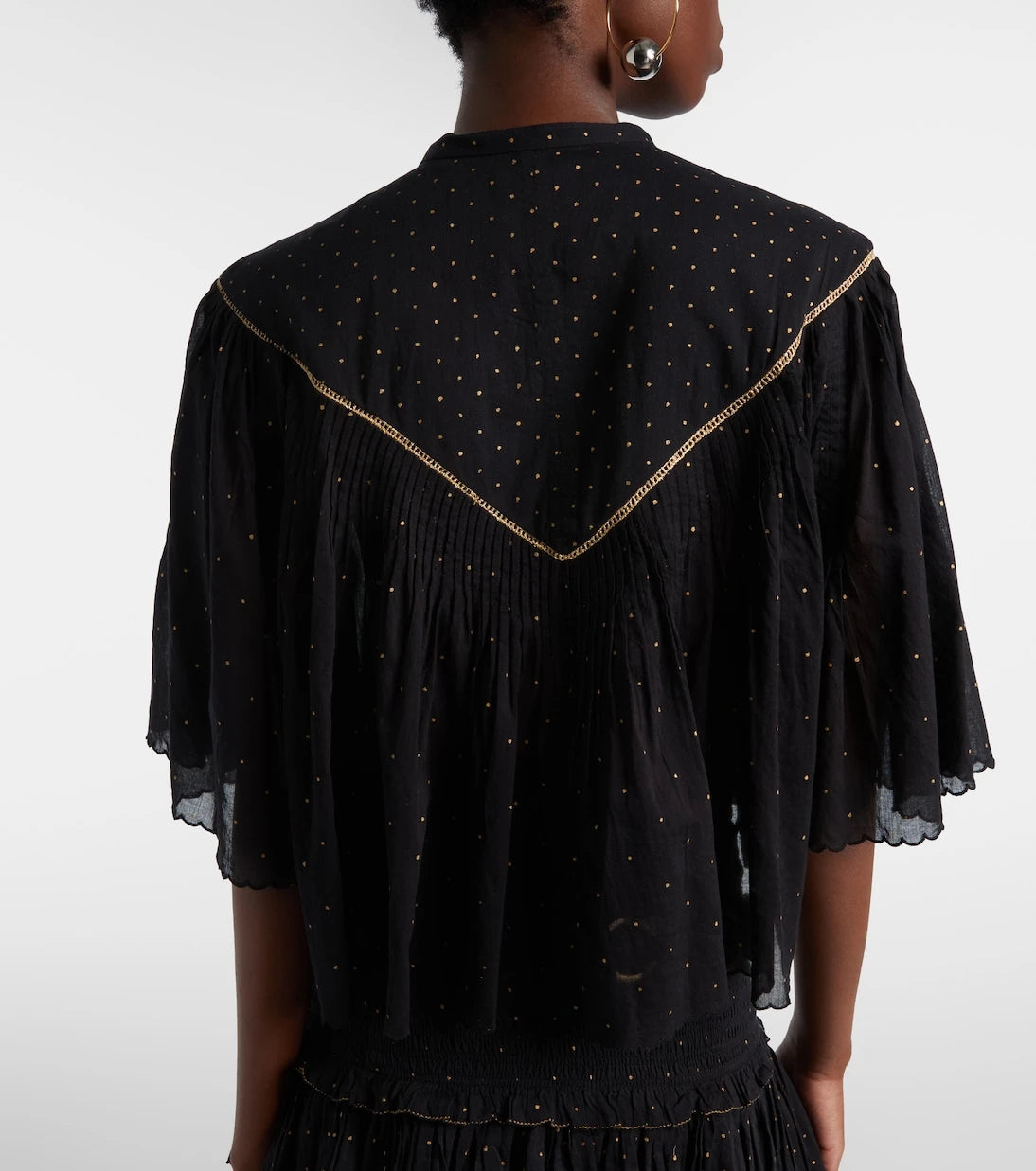 Marant Etoile - Veenia embellished cropped cotton top