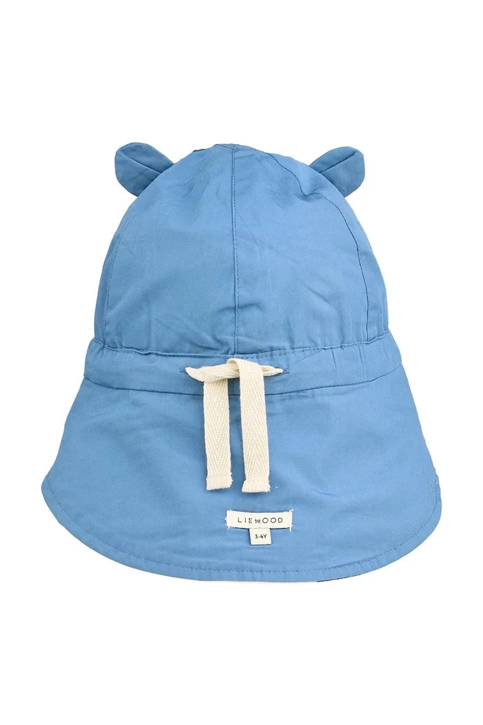 Детска памучна шапка с козирка Liewood Gorm Reversible Sun Hat With Ears
