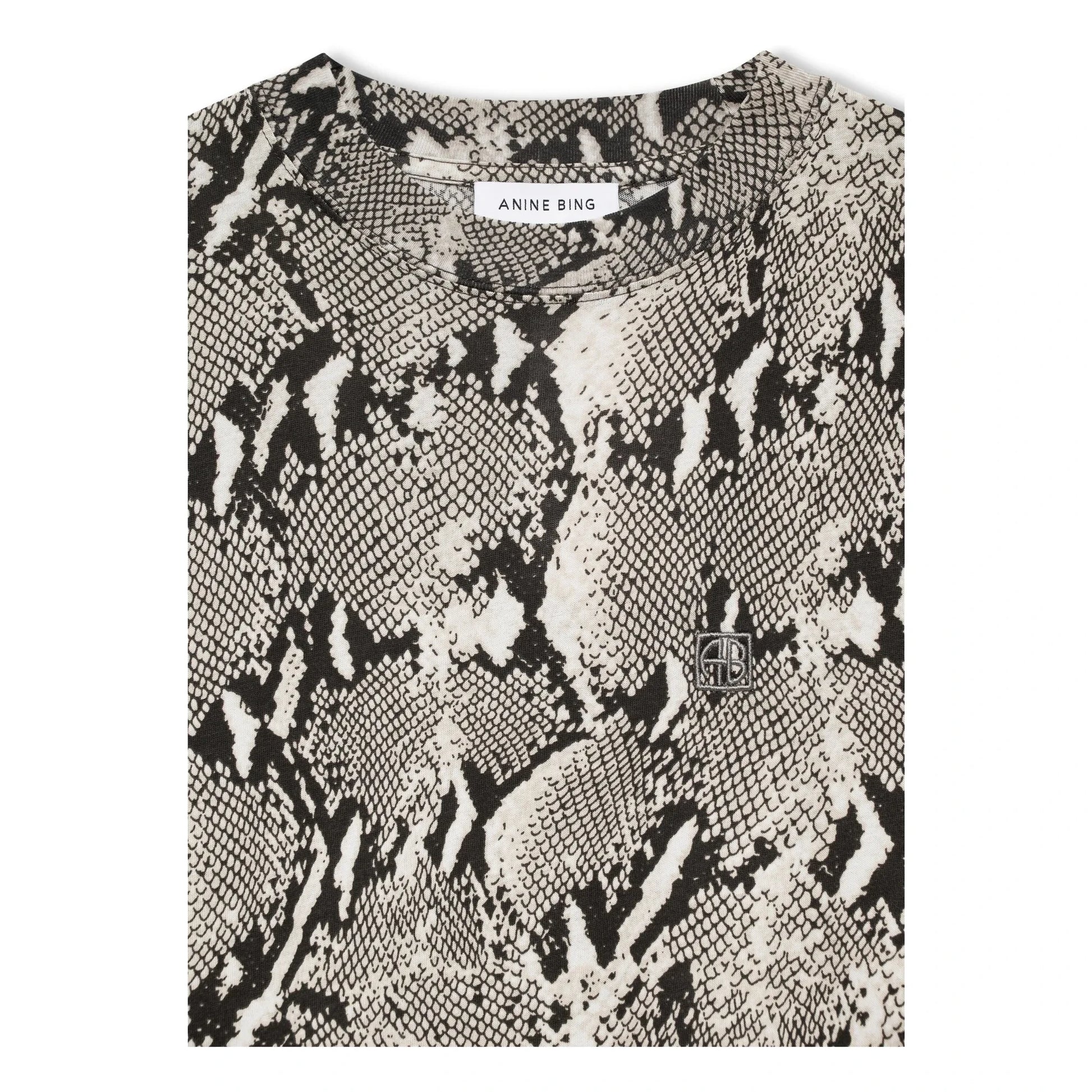 Anine Bing - Avi Python T-shirt | Grey
