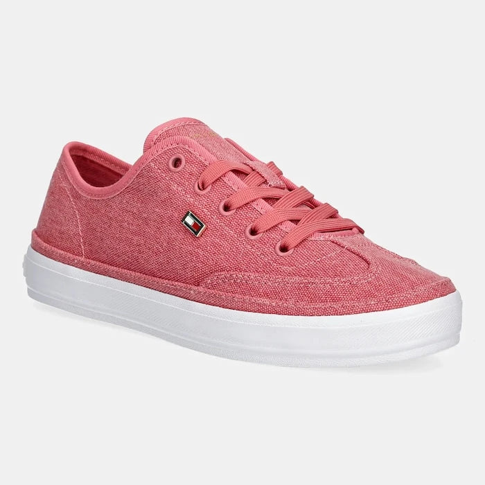 Ниски кецове Tommy Hilfiger WASHED CANVAS VULC SNEAKER