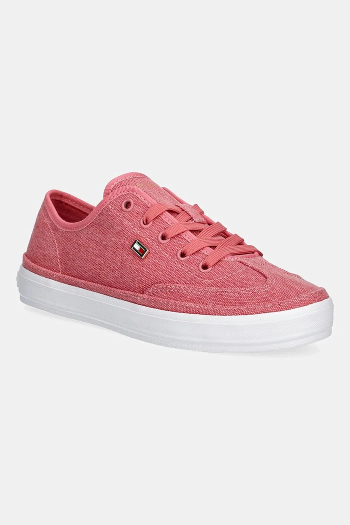 Ниски кецове Tommy Hilfiger WASHED CANVAS VULC SNEAKER