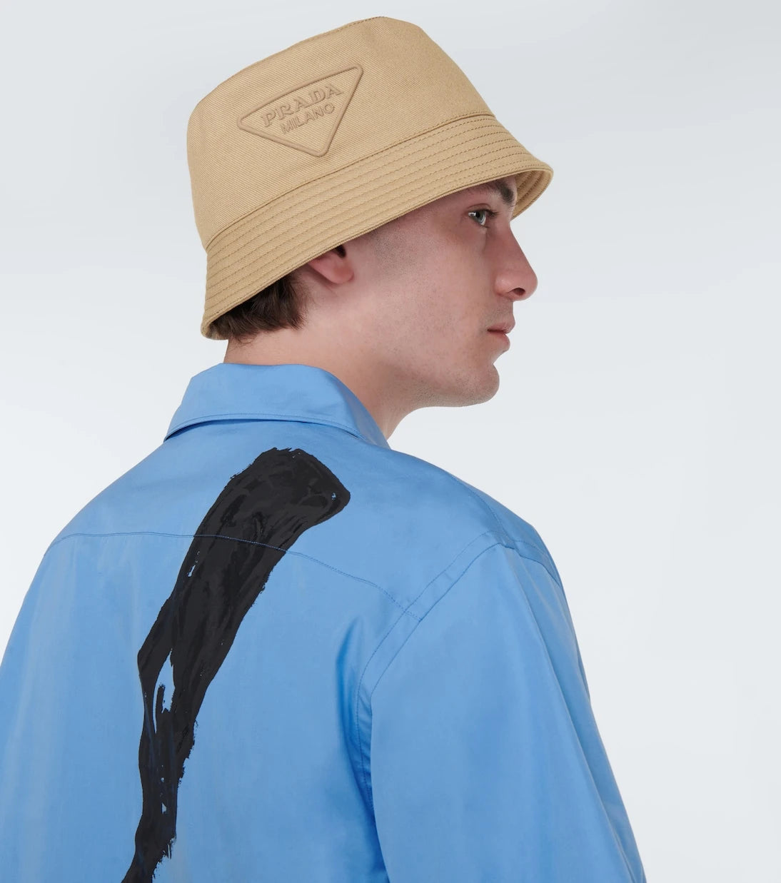 Prada - Logo cotton bucket hat
