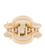 Gold-Plated Crystal-Embellished Claw Hair Clip