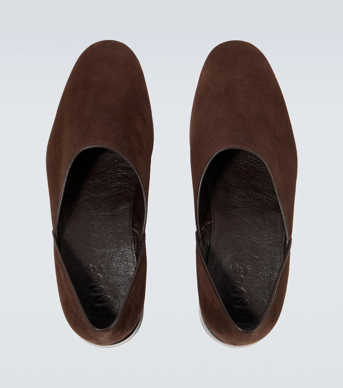 Bode - House Shoe suede loafers