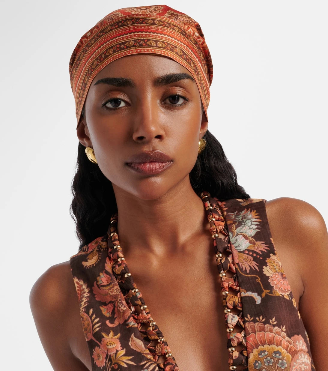 Zimmermann - وشاح حريري بنقشة بيزلي