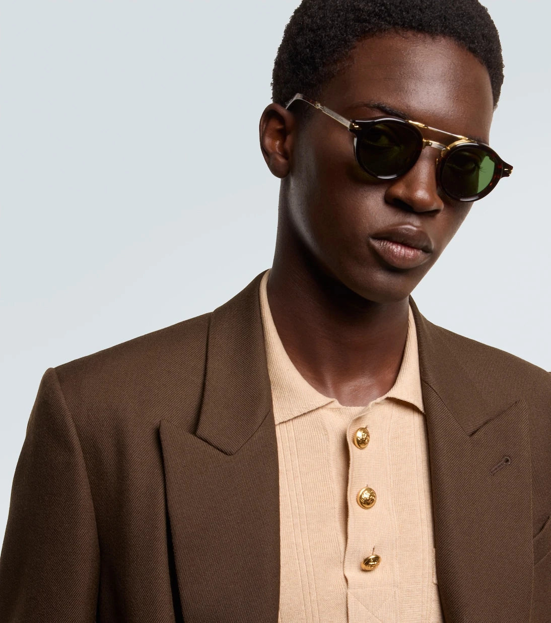 Jacques Marie Mage - Delage round sunglasses