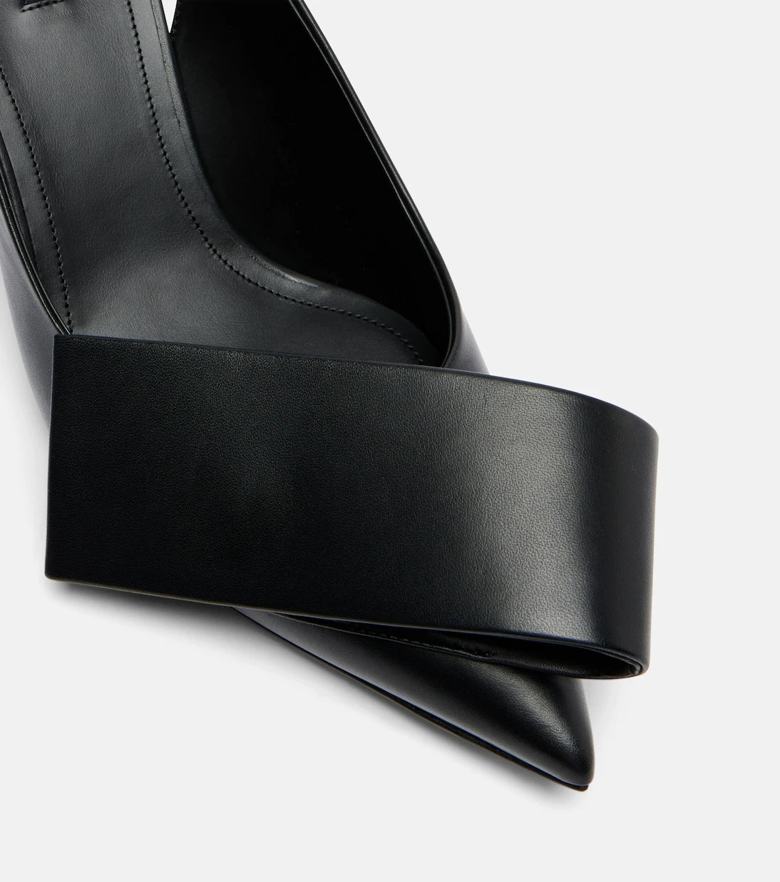 Givenchy - Twisted Ribbon leather slingback pumps