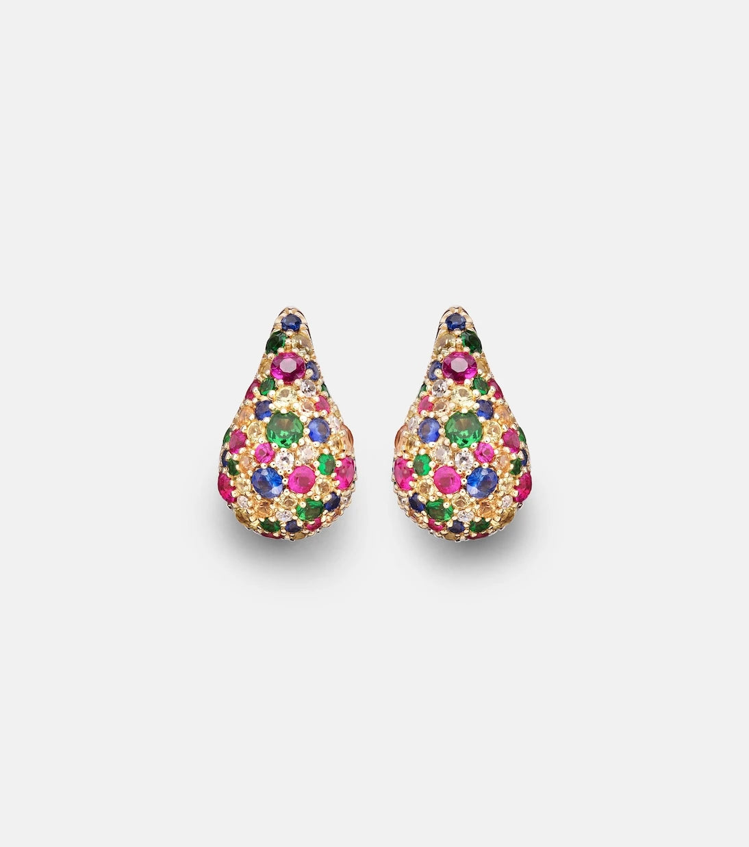 Roxanne First - Happy Tears 14kt gold stud earrings with sapphires