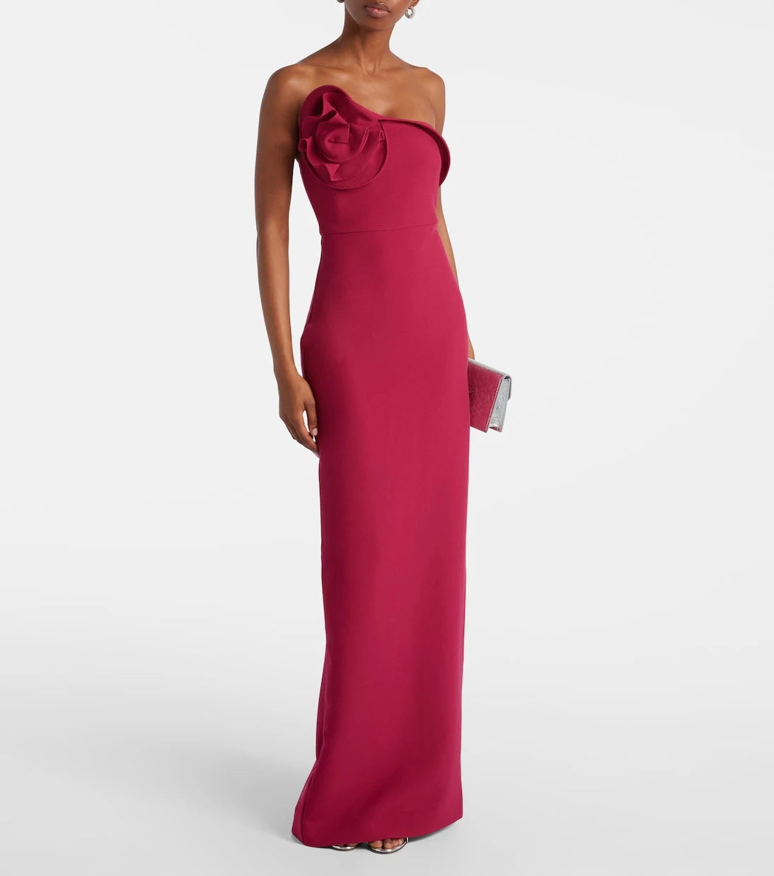 Roland Mouret - One-shoulder crêpe maxi dress