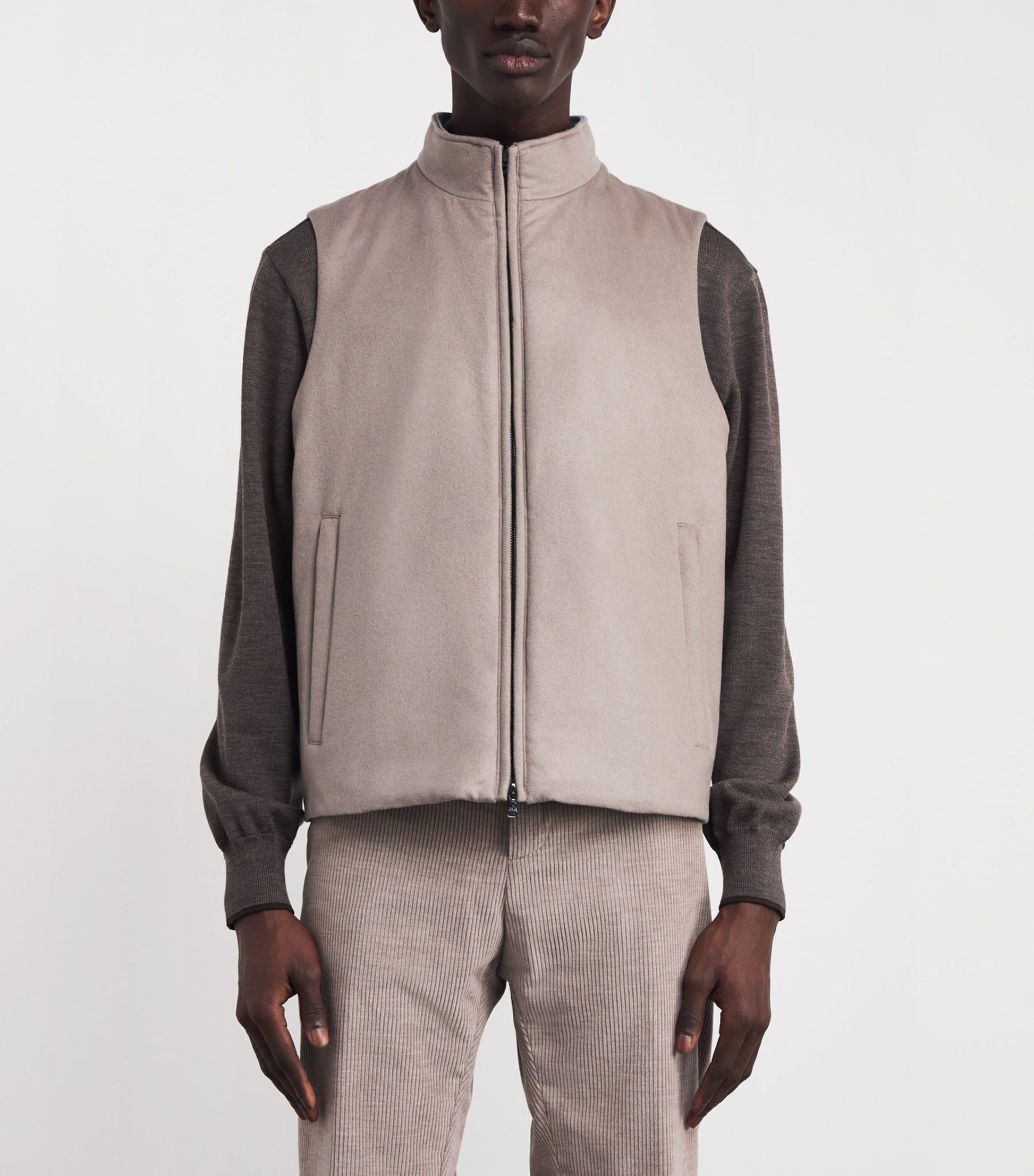 Bogner Green Cashmere Nero Gilet