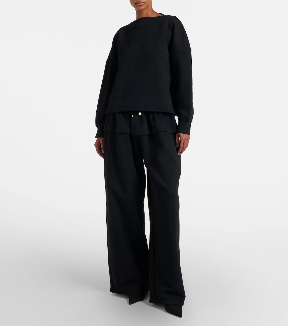 Alaïa - سويت شيرت من القطن جيرسي