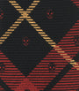 McQueen Silk Skull Tartan Tie