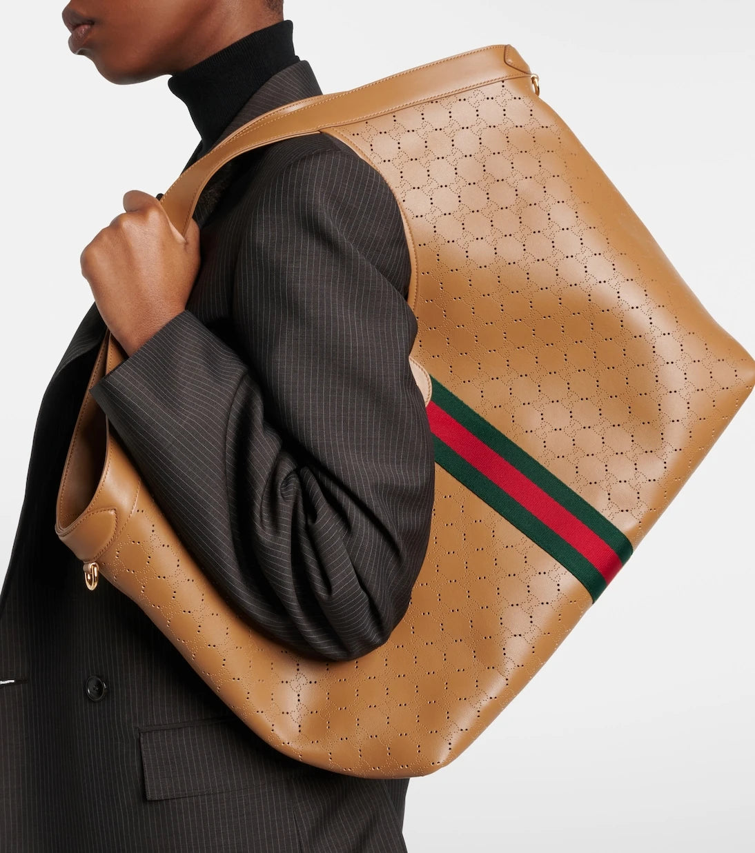 Gucci - Gucci Giglio Large leather tote bag