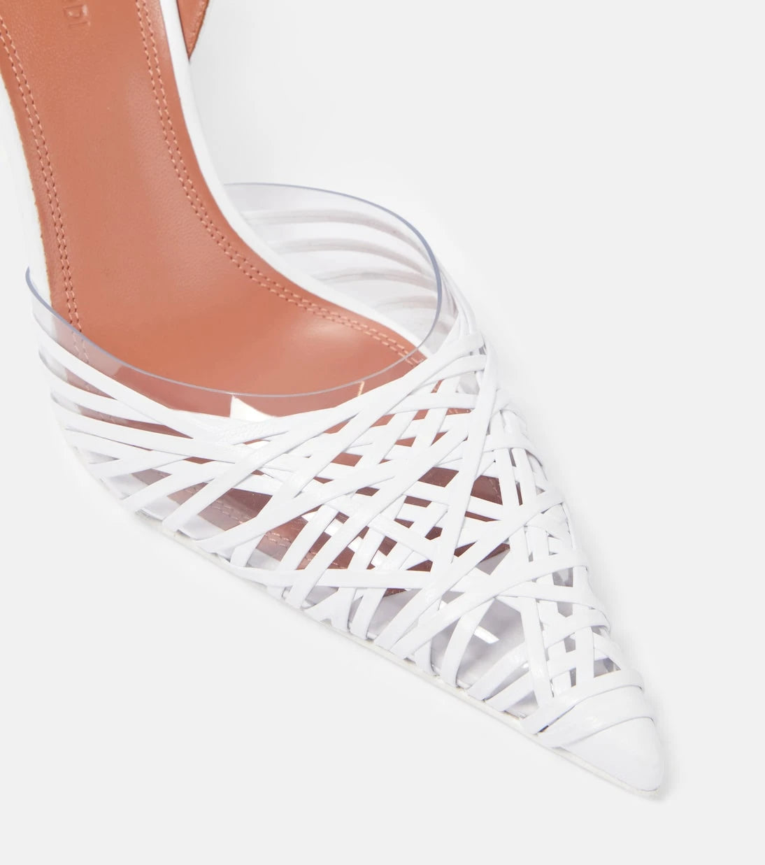 Amina Muaddi - Lori 90 leather slingback pumps