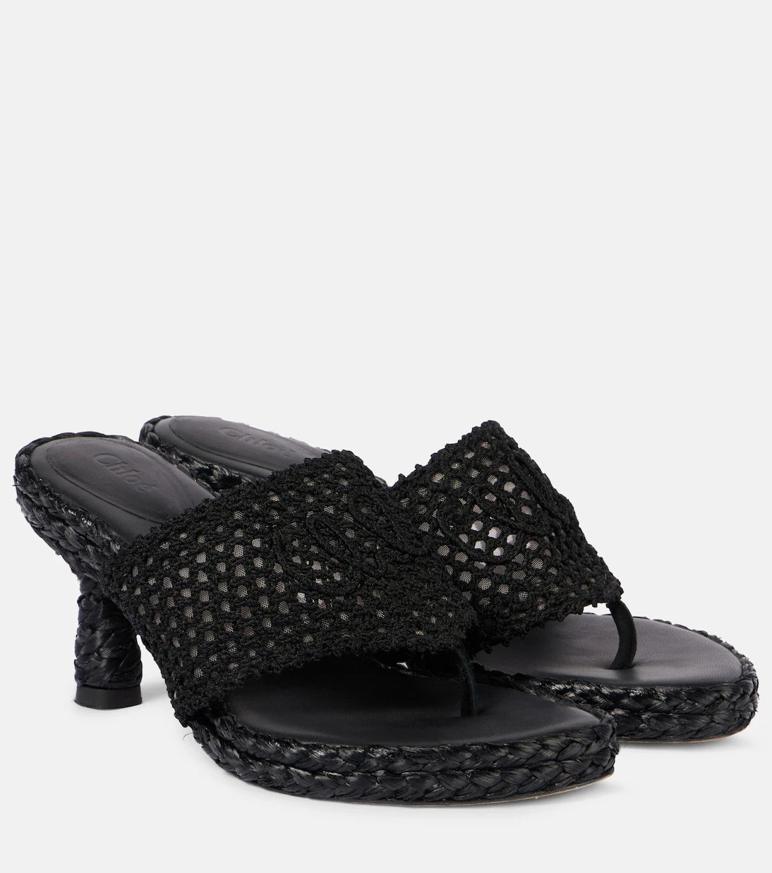 Chloé - Isla crochet thong sandals