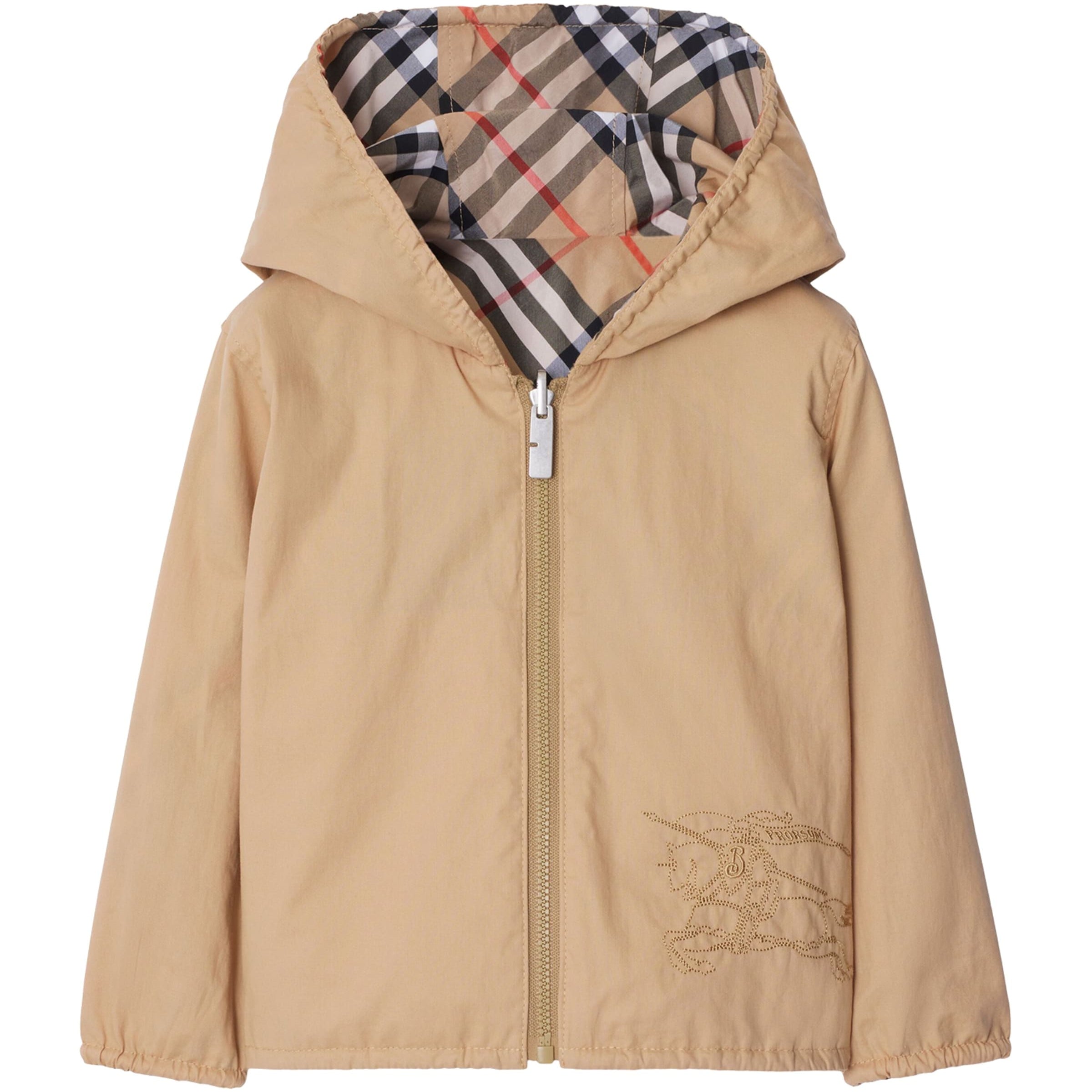 Burberry Kids Cotton-Blend Reversible Hooded Jacket (6-24 Months)