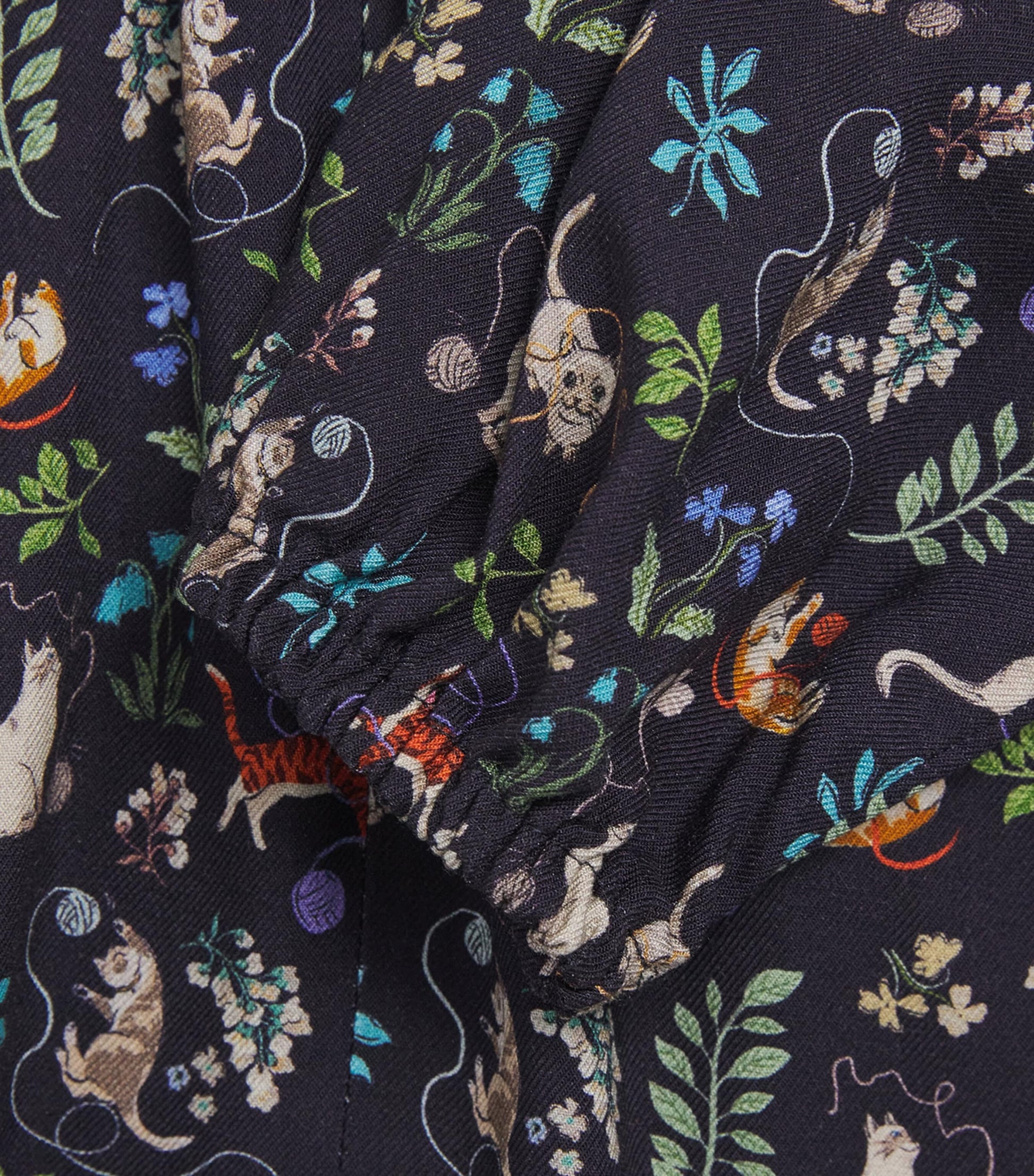 Navy Floral Dress (2-14 Years)