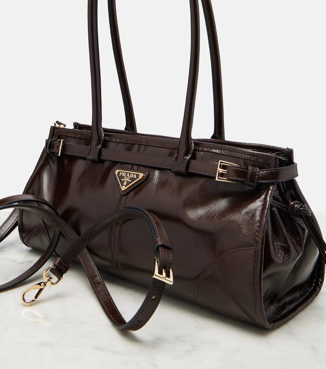 Prada - Prada Bonnie Medium leather shoulder bag