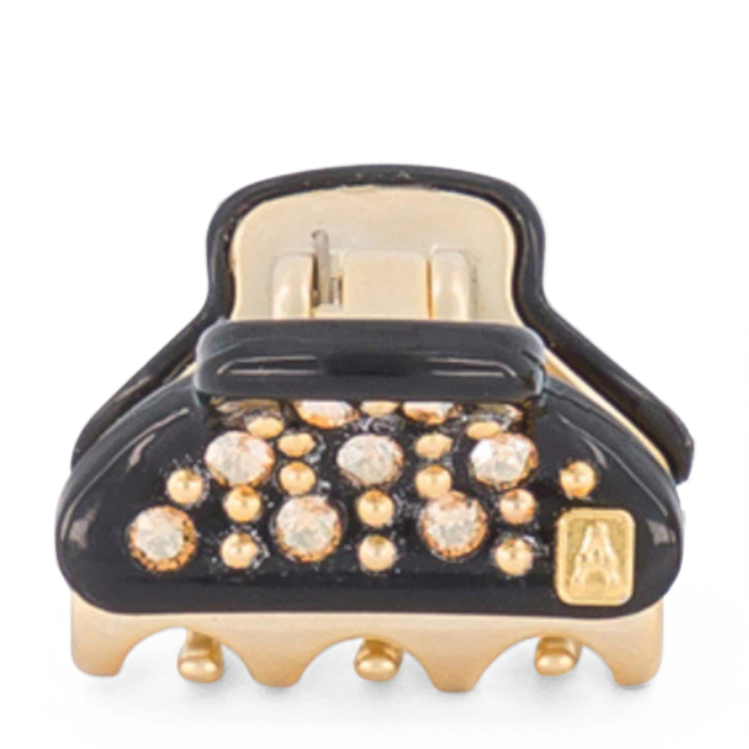 Alexandre de Paris Gold-Plated Mini Claw Hair Clips (Set of 2)