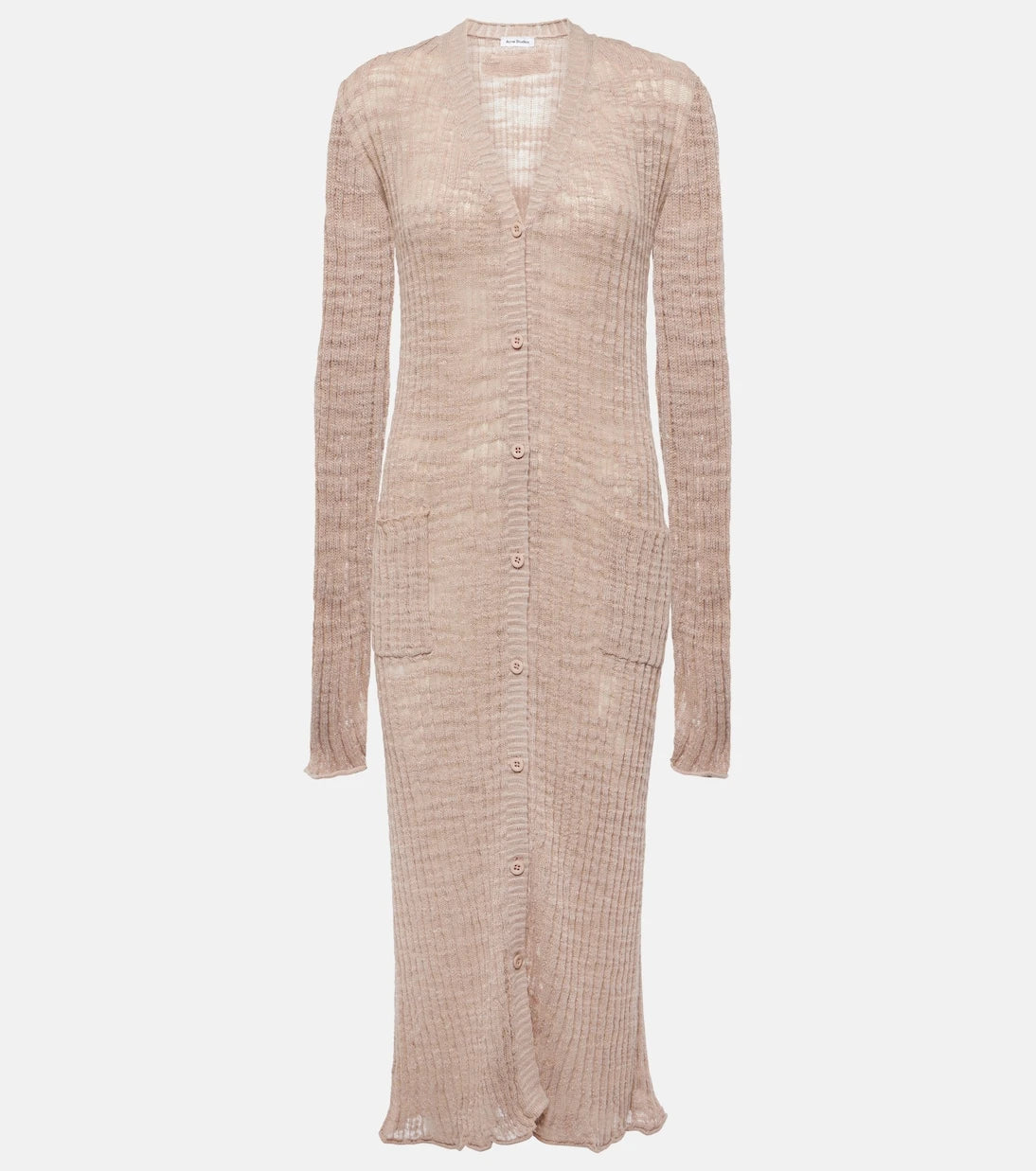 Acne Studios - سترة كارديغان من مزيج الكتان