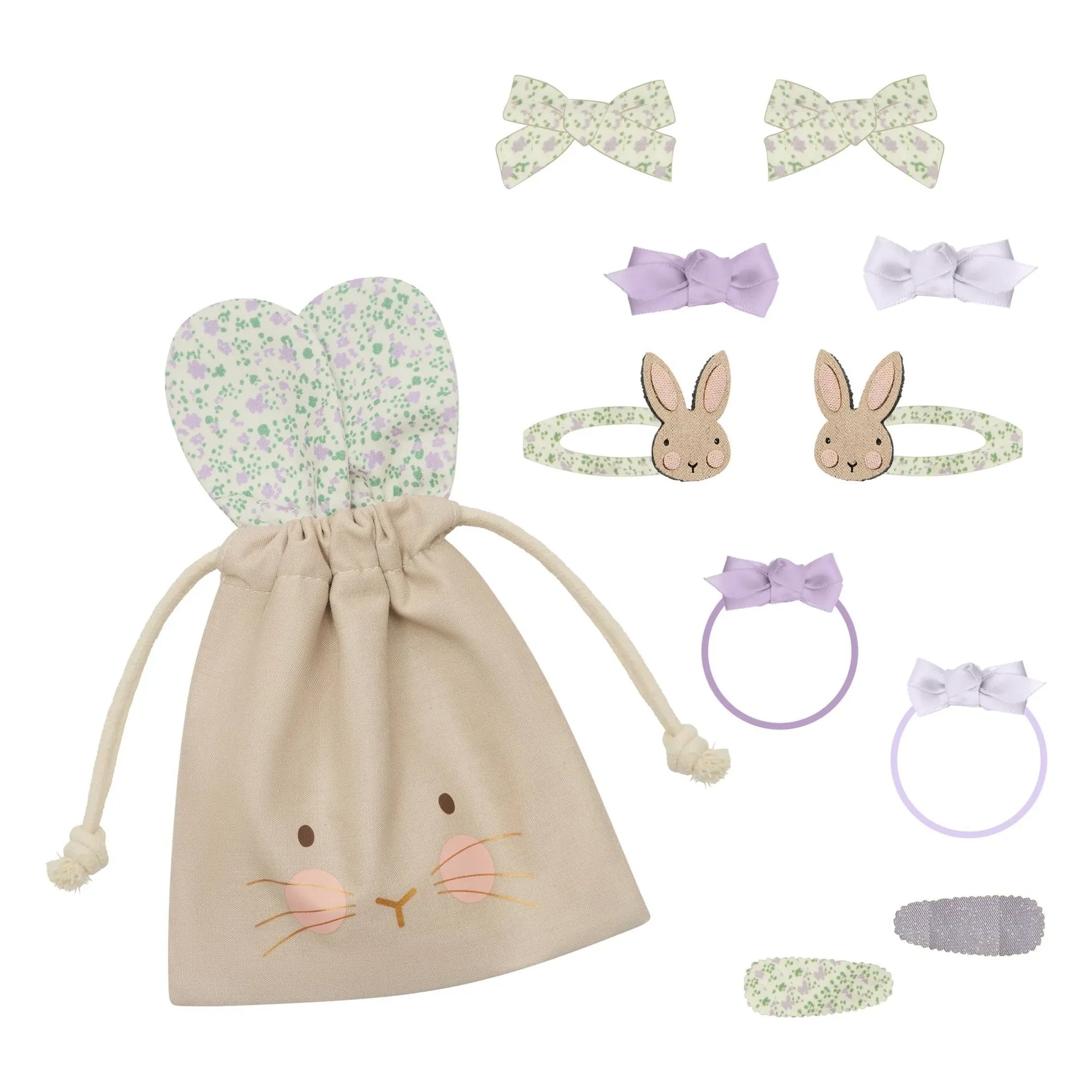 Mimi & Lula - Easter Bunny pouch | Green
