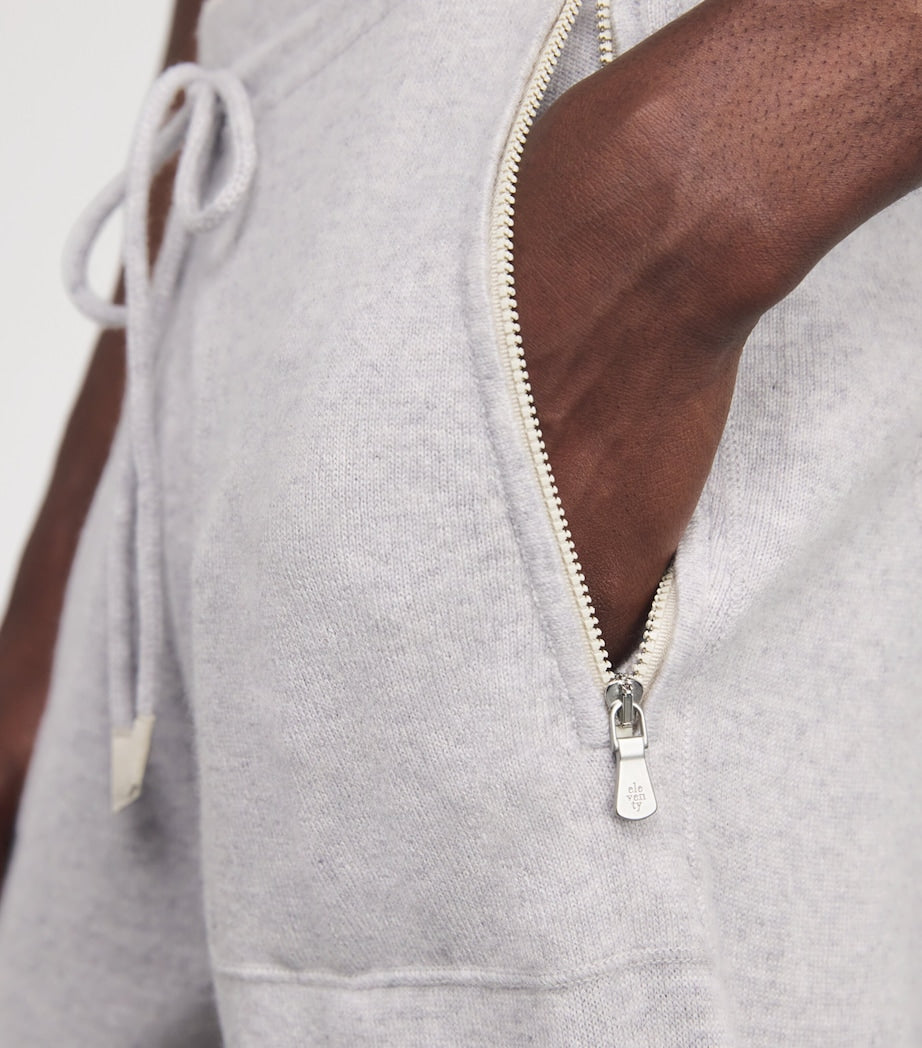 Eleventy Grey Cashmere Cuffed Sweatpants