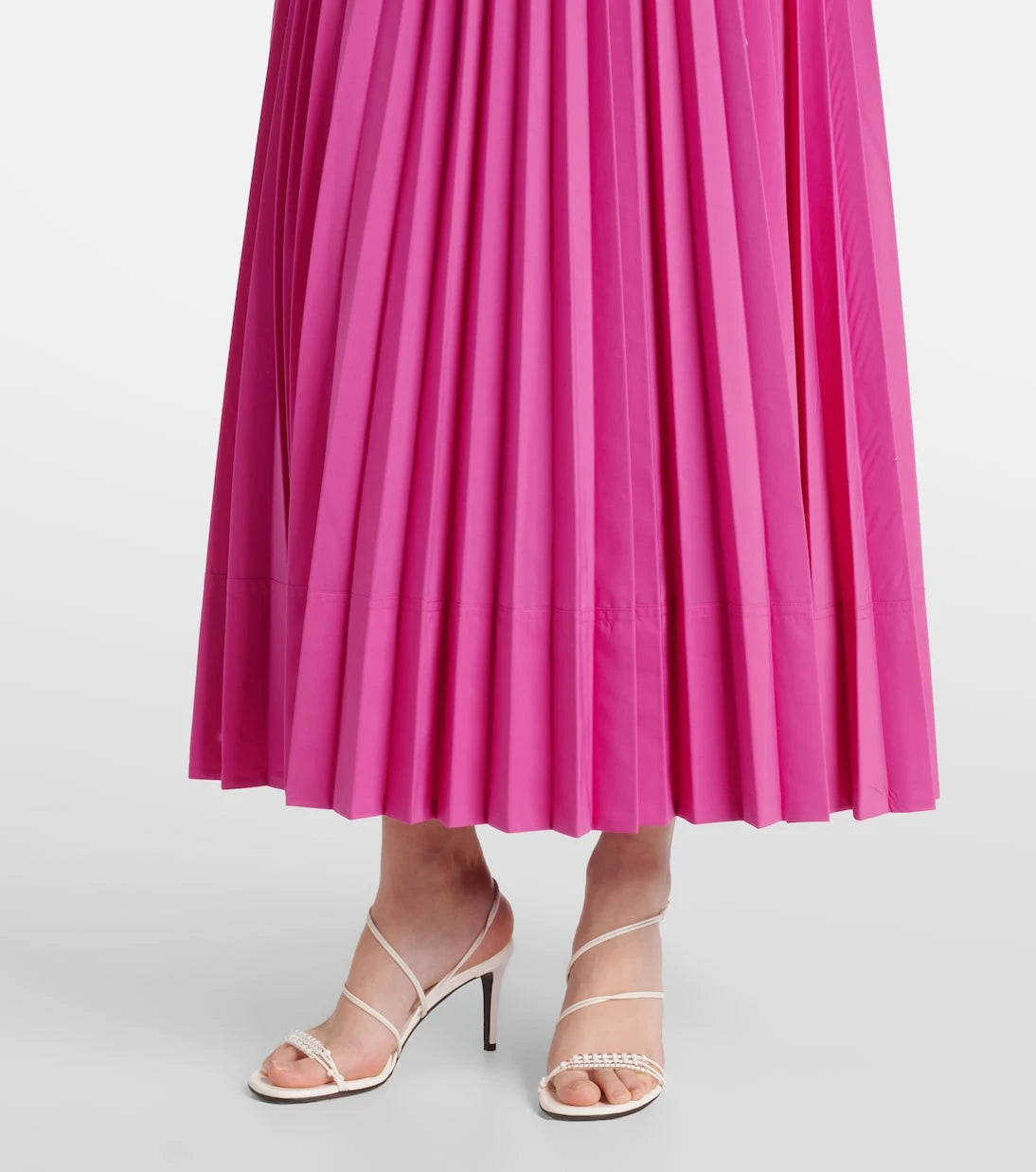 Simkhai - Stephanie pleated poplin midi dress