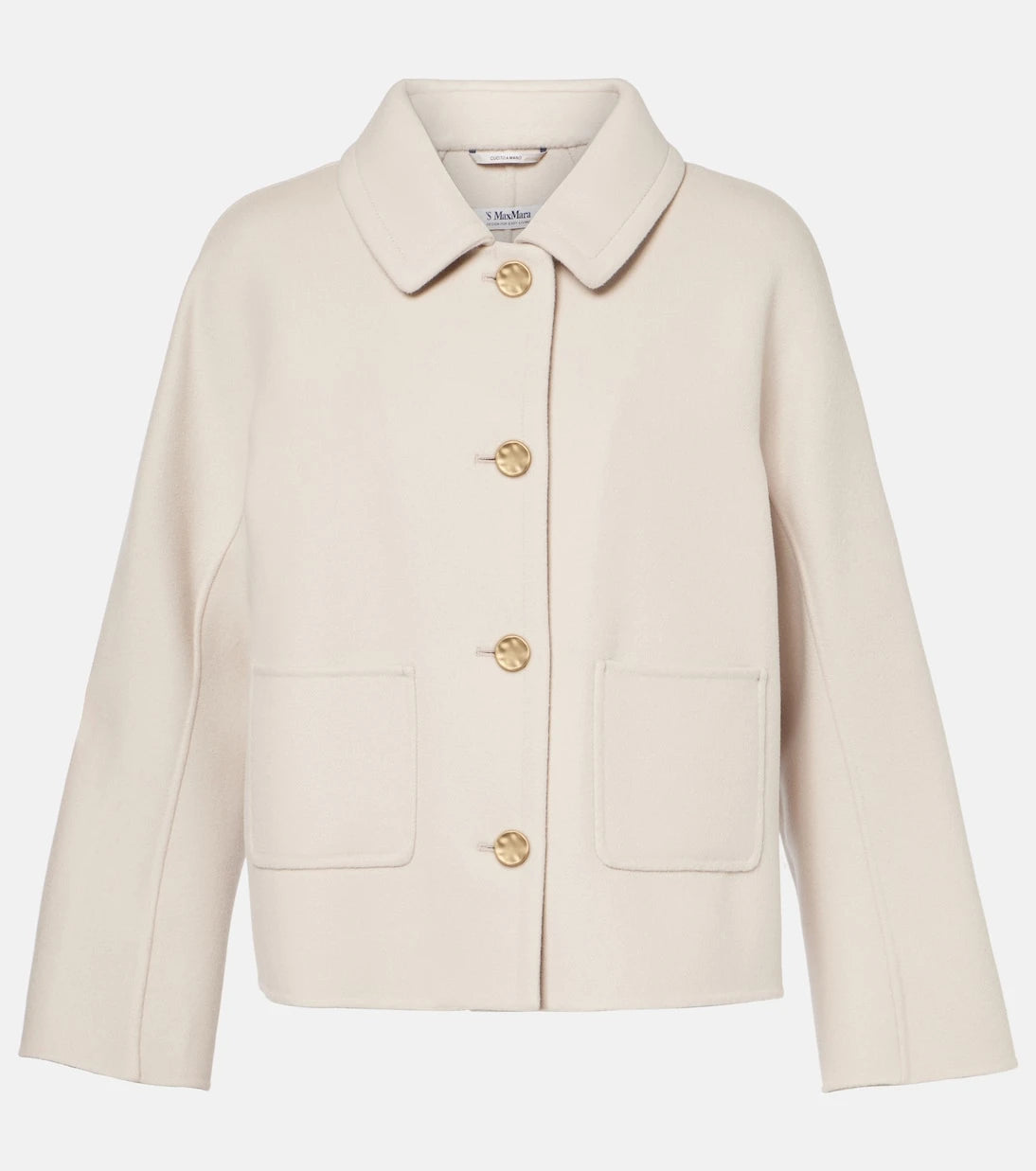 جاكيت "S Max Mara" ‏"Sogno" من صوف بكر بقصّة صدر مزدوجة