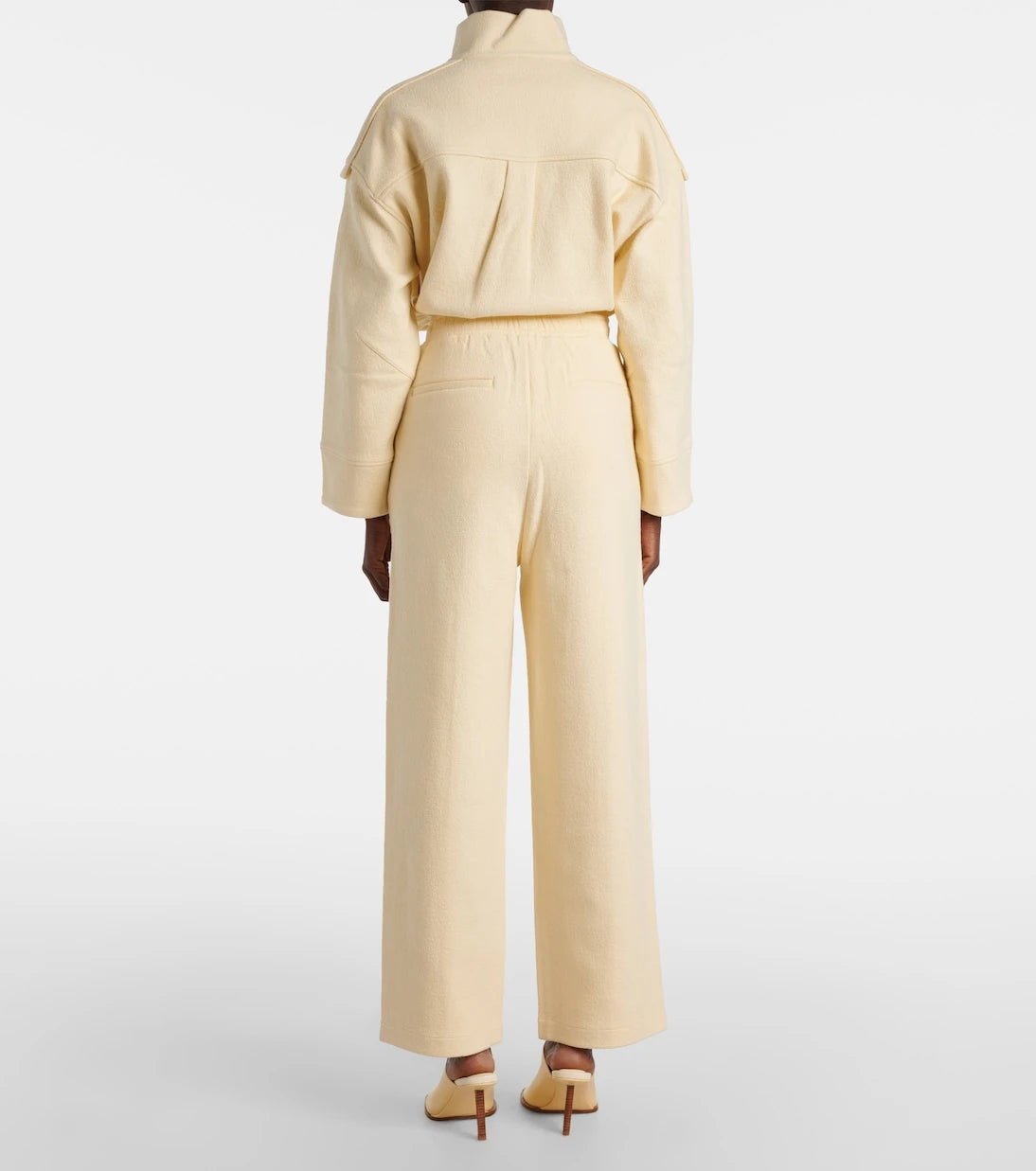 Xu Zhi - Embroidered wool and cotton-blend sweatpants