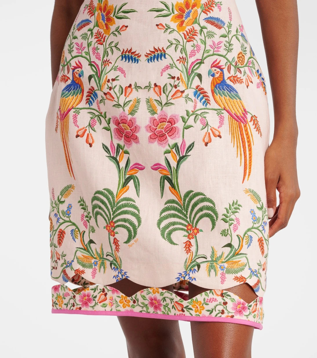Farm Rio - Floral linen minidress