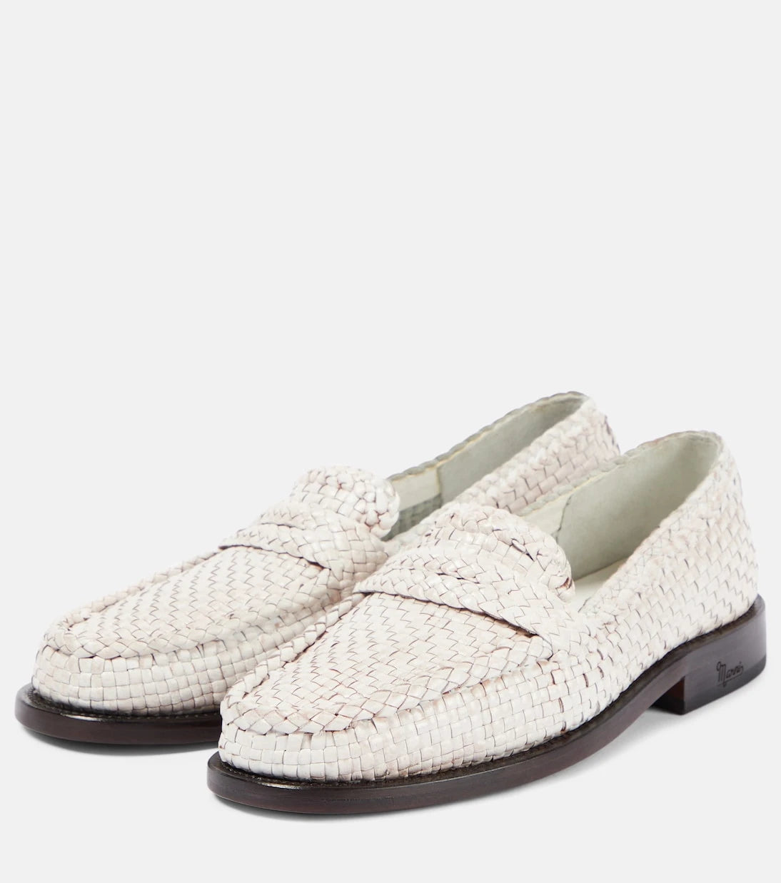 Marni - Woven leather loafers
