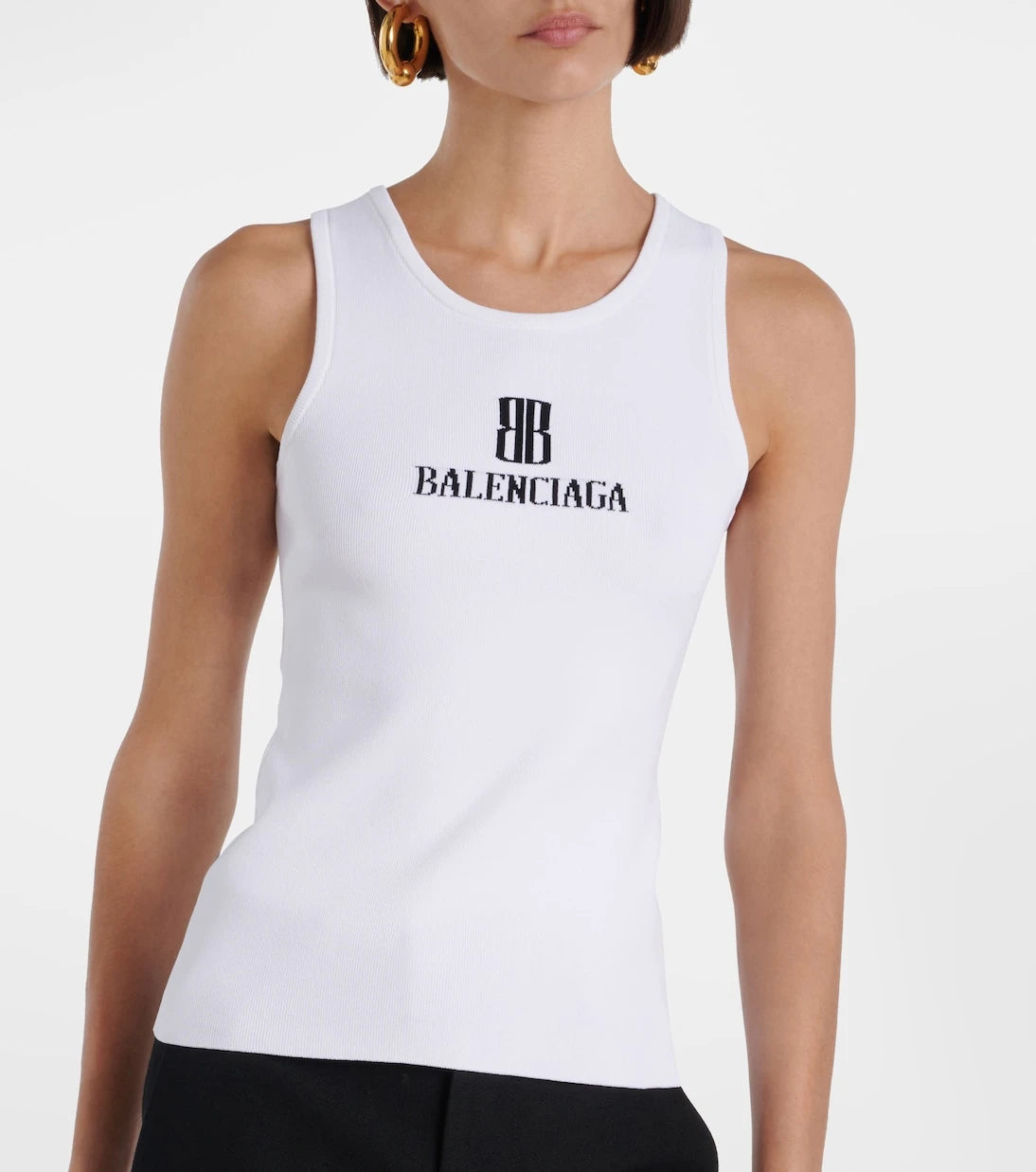 Balenciaga - توب بدون أكمام نانو بي بي المحبوك
