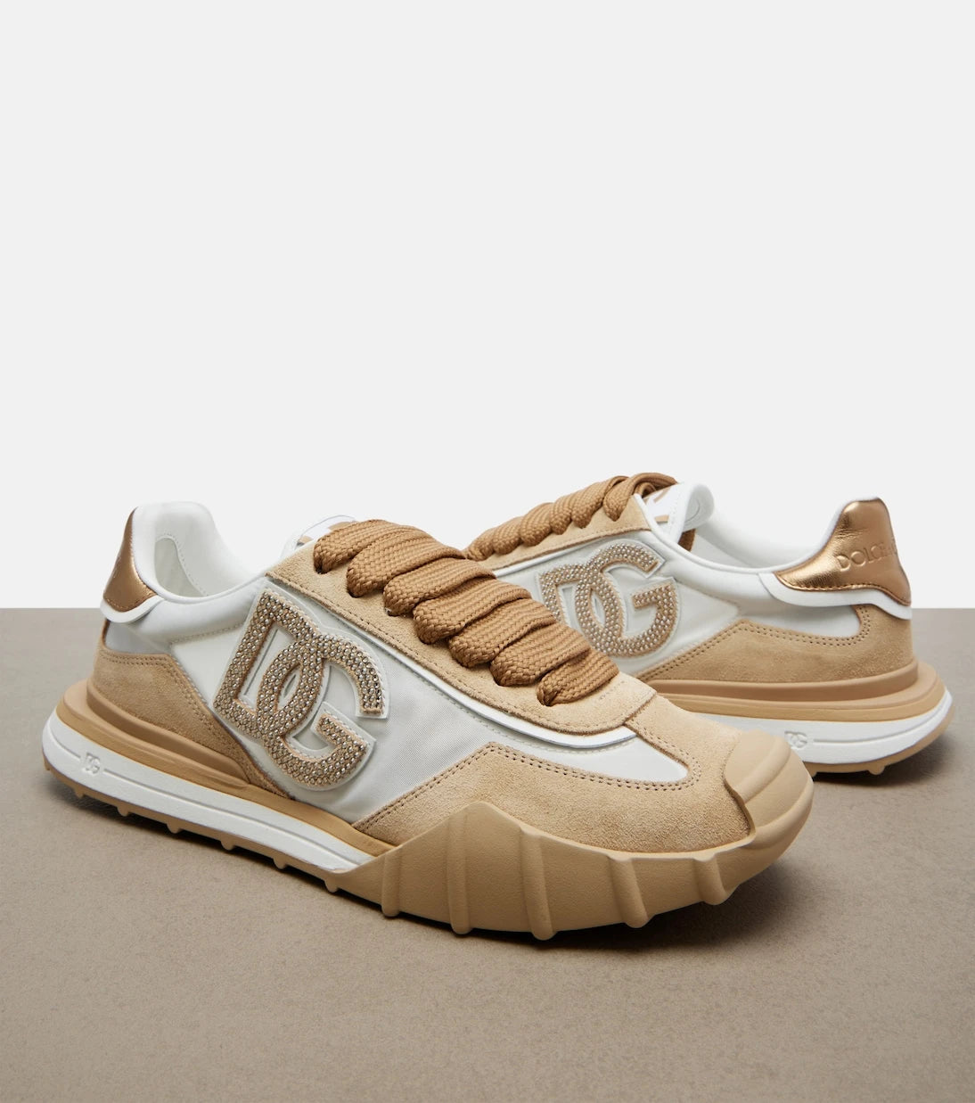 Dolce&Gabbana - DG Athletic suede-trimmed sneakers